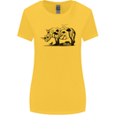 Rhino Ecology Rhinoceroses Womens Wider Cut T-Shirt Yellow