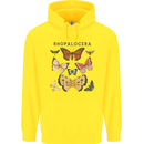 Rhopalocera Butterfies Butterfly Childrens Kids Hoodie Yellow