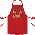 Rhopalocera Butterfies Butterfly Cotton Apron 100% Organic Red