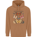 Rhopalocera Butterfies Butterfly Mens 80% Cotton Hoodie Caramel Latte