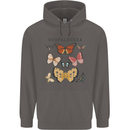 Rhopalocera Butterfies Butterfly Mens 80% Cotton Hoodie Charcoal