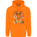 Rhopalocera Butterfies Butterfly Mens 80% Cotton Hoodie Orange