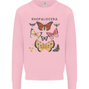 Rhopalocera Butterfies Butterfly Mens Sweatshirt Jumper Light Pink
