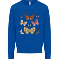 Rhopalocera Butterfies Butterfly Mens Sweatshirt Jumper Royal Blue