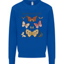 Rhopalocera Butterfies Butterfly Mens Sweatshirt Jumper Royal Blue