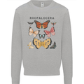 Rhopalocera Butterfies Butterfly Mens Sweatshirt Jumper Sports Grey