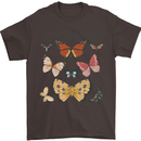 Rhopalocera Butterfies Butterfly Mens T-Shirt Cotton Gildan Dark Chocolate