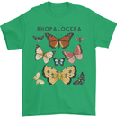 Rhopalocera Butterfies Butterfly Mens T-Shirt Cotton Gildan Irish Green