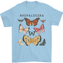 Rhopalocera Butterfies Butterfly Mens T-Shirt Cotton Gildan Light Blue