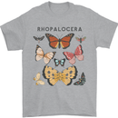 Rhopalocera Butterfies Butterfly Mens T-Shirt Cotton Gildan Sports Grey