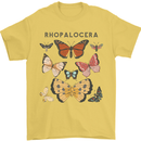 Rhopalocera Butterfies Butterfly Mens T-Shirt Cotton Gildan Yellow