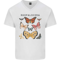 Rhopalocera Butterfies Butterfly Mens V-Neck Cotton T-Shirt White