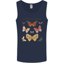 Rhopalocera Butterfies Butterfly Mens Vest Tank Top Navy Blue