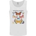 Rhopalocera Butterfies Butterfly Mens Vest Tank Top White