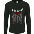 Rib Cage Beloved Gothic Heavy Metal Biker Mens Long Sleeve T-Shirt Black