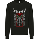 Rib Cage Beloved Gothic Heavy Metal Biker Mens Sweatshirt Jumper Black