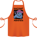 Ribbit Madafaka Funny Gangsta Frog Cotton Apron 100% Organic Orange