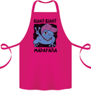 Ribbit Madafaka Funny Gangsta Frog Cotton Apron 100% Organic Pink