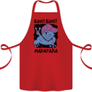 Ribbit Madafaka Funny Gangsta Frog Cotton Apron 100% Organic Red