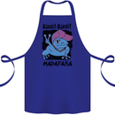 Ribbit Madafaka Funny Gangsta Frog Cotton Apron 100% Organic Royal Blue