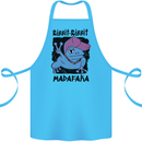 Ribbit Madafaka Funny Gangsta Frog Cotton Apron 100% Organic Turquoise