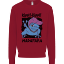 Ribbit Madafaka Funny Gangsta Frog Kids Sweatshirt Jumper Red