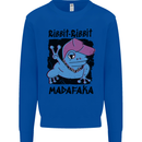 Ribbit Madafaka Funny Gangsta Frog Kids Sweatshirt Jumper Royal Blue