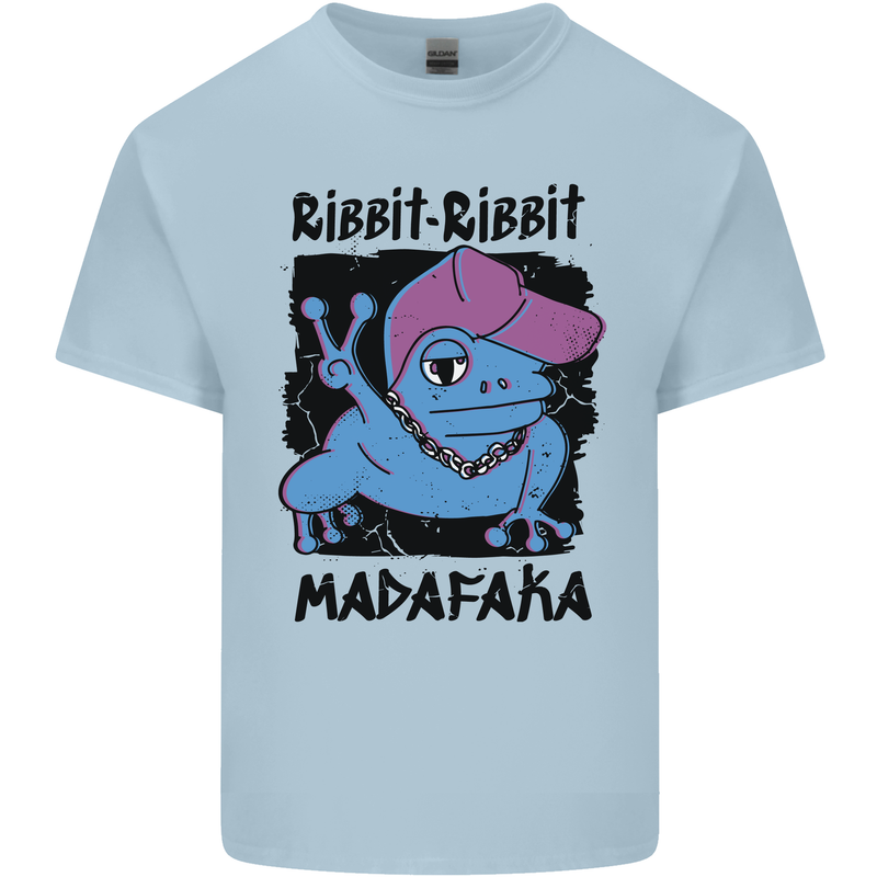Ribbit Madafaka Funny Gangsta Frog Kids T-Shirt Childrens Light Blue