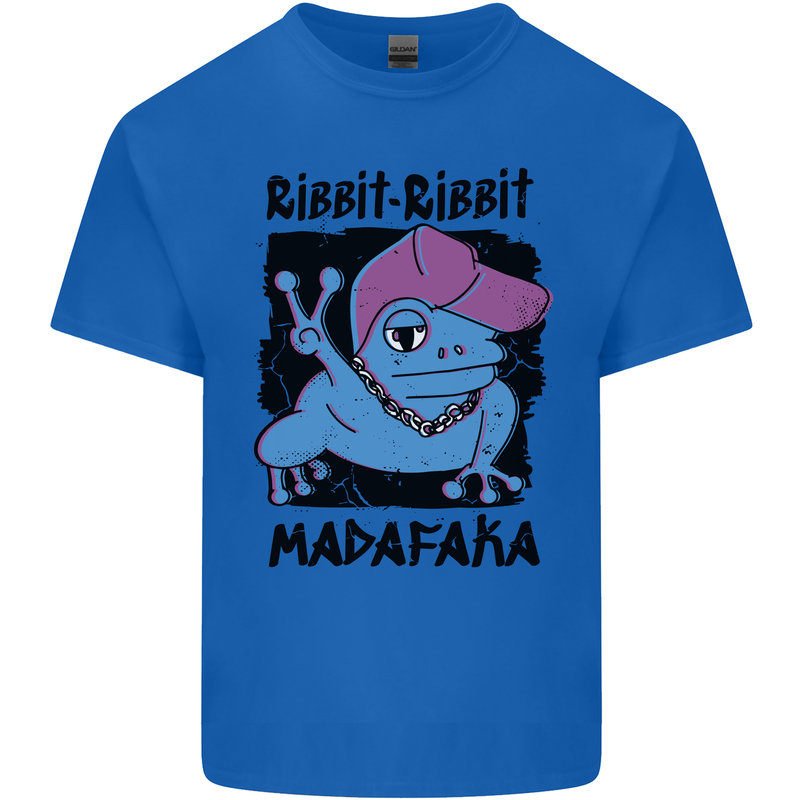 Ribbit Madafaka Funny Gangsta Frog Kids T-Shirt Childrens Royal Blue