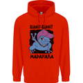 Ribbit Madafaka Funny Gangsta Frog Mens 80% Cotton Hoodie Bright Red
