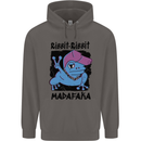 Ribbit Madafaka Funny Gangsta Frog Mens 80% Cotton Hoodie Charcoal