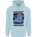 Ribbit Madafaka Funny Gangsta Frog Mens 80% Cotton Hoodie Light Blue