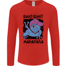 Ribbit Madafaka Funny Gangsta Frog Mens Long Sleeve T-Shirt Red