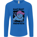 Ribbit Madafaka Funny Gangsta Frog Mens Long Sleeve T-Shirt Royal Blue