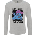 Ribbit Madafaka Funny Gangsta Frog Mens Long Sleeve T-Shirt Sports Grey