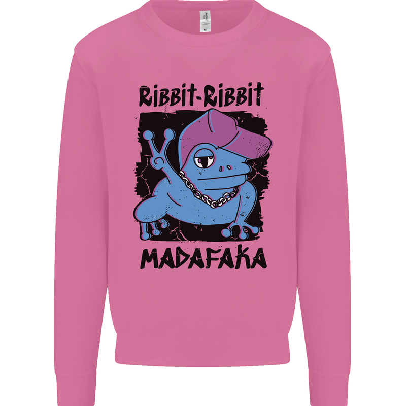 Ribbit Madafaka Funny Gangsta Frog Mens Sweatshirt Jumper Azalea