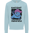 Ribbit Madafaka Funny Gangsta Frog Mens Sweatshirt Jumper Light Blue