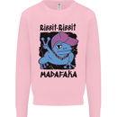 Ribbit Madafaka Funny Gangsta Frog Mens Sweatshirt Jumper Light Pink