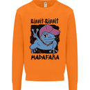 Ribbit Madafaka Funny Gangsta Frog Mens Sweatshirt Jumper Orange