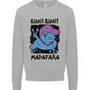 Ribbit Madafaka Funny Gangsta Frog Mens Sweatshirt Jumper Sports Grey