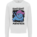 Ribbit Madafaka Funny Gangsta Frog Mens Sweatshirt Jumper White