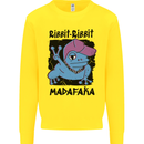 Ribbit Madafaka Funny Gangsta Frog Mens Sweatshirt Jumper Yellow
