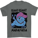Ribbit Madafaka Funny Gangsta Frog Mens T-Shirt 100% Cotton Charcoal