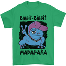 Ribbit Madafaka Funny Gangsta Frog Mens T-Shirt 100% Cotton Irish Green