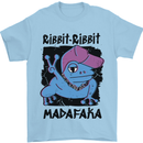 Ribbit Madafaka Funny Gangsta Frog Mens T-Shirt 100% Cotton Light Blue