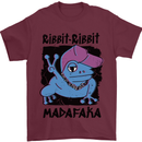 Ribbit Madafaka Funny Gangsta Frog Mens T-Shirt 100% Cotton Maroon