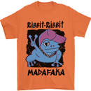 Ribbit Madafaka Funny Gangsta Frog Mens T-Shirt 100% Cotton Orange