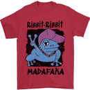 Ribbit Madafaka Funny Gangsta Frog Mens T-Shirt 100% Cotton Red
