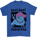 Ribbit Madafaka Funny Gangsta Frog Mens T-Shirt 100% Cotton Royal Blue