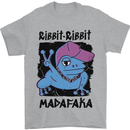 Ribbit Madafaka Funny Gangsta Frog Mens T-Shirt 100% Cotton Sports Grey